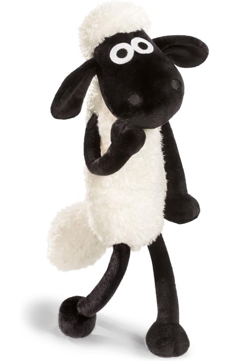 Acogedores oveja de Peluche, Color Blanco y Negro,
                               fácil de sujetar para el bebé